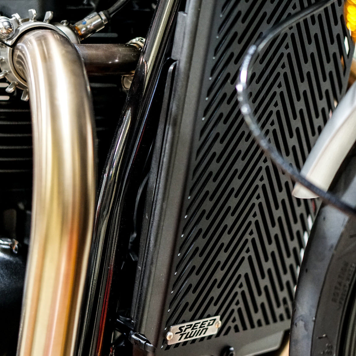 Triumph Radiator Guard - 2016+ Triumph Speed Twin, Thruxton R / 1200 ...